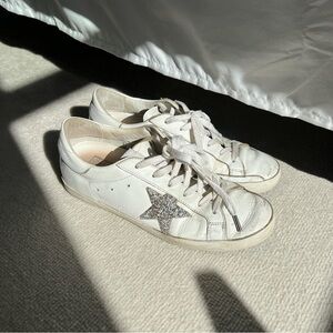 Golden Goose Superstar Swarovski Leather Low-Top Sneakers